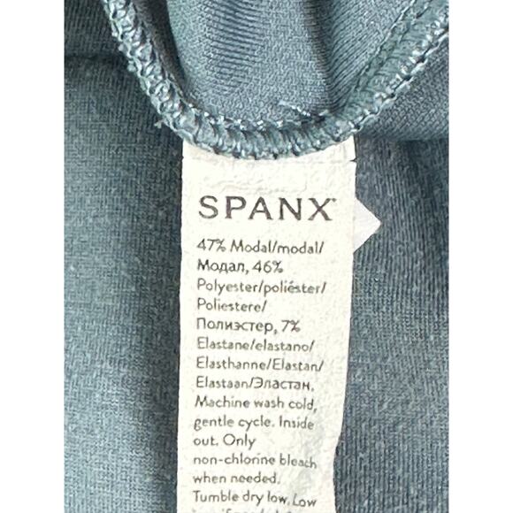 Spanx Air Essentials Blue Sweatshirt Long Sleeve Crewneck Casual Activewear S - Picture 4 of 6